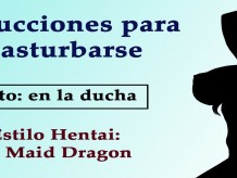 Joi hentai de tohru, doncella dragón. audio en español