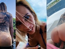 littleangel84 MILF tatuada se la follan en un barco a plena vista - SWAME Excluido - Parte 2