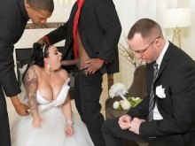 La boda de Payton Preslee se convierte en un duro trío interracial - Cuckold Sessions