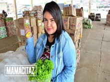 CARNEDELMERCADO - Xiomara Soto, Pedro Nel - Chica gótica latina gordita recogida para una experiencia dura