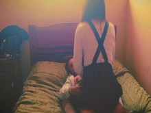 Me la tiro esta travesti femboy con su falda sexy