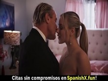 Hijastra rubia con tatuaje disfruta follando - Sub español