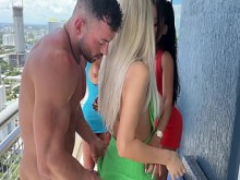 3 en 1 cuatro interracial con Ema Karter, CJ Miles, Maximo García y Hayley Davies