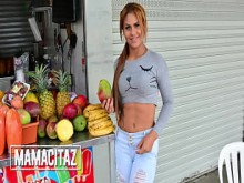 CarnedElmercado - Carolina Montes, Logan Salamanca - Slut rubia latina engrasada recibe su coño carnoso follada
