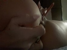 Imaginandome dos pijas en mi concha y culo