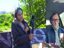 Allison Sweet busca polla entre sus seguidores. ¡Colombiana enseña las tetas en la calle!