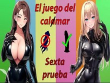JOI - El juego del calamar. Sexta prueba para masturbarse. Elige bien a tu chica y... ¡Suerte!