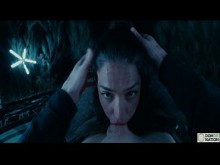 Del culo a la boca con una pervertida diosa española bajo las estrellas